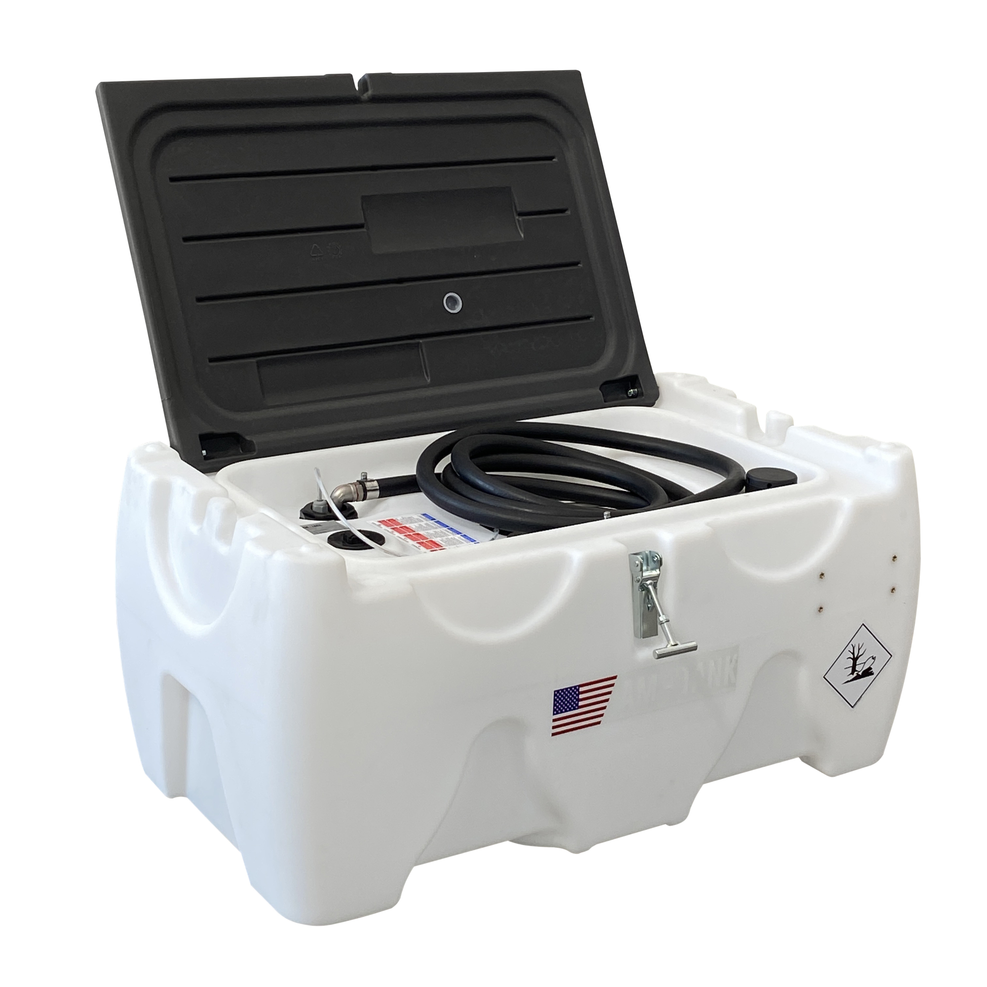 AMERICAN FUEL TANK, Portable 40 gal DEF Low Profile Tank, Capacity 40 Gal, Shape Other, Model# AM-TANK40DEF